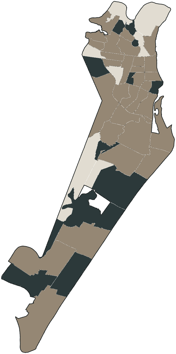 Mapa de Aracaju com o candidato a presidente mais votado em cada bairro, 2018