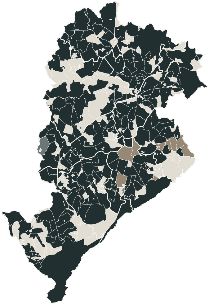 Mapa de Belo Horizonte com o partido mais votado em cada bairro para Deputado estadual, 2026
