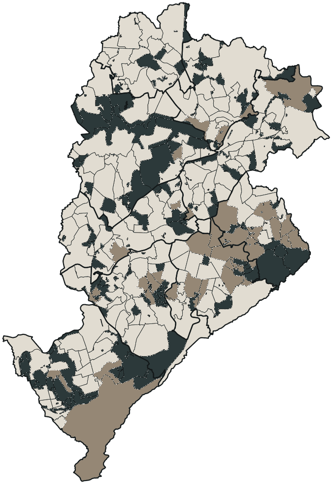Mapa de Belo Horizonte com o candidato a presidente mais votado em cada bairro, 2026