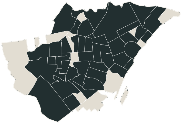 Mapa de Boa Vista com o partido mais votado em cada bairro para Deputado federal, 2026