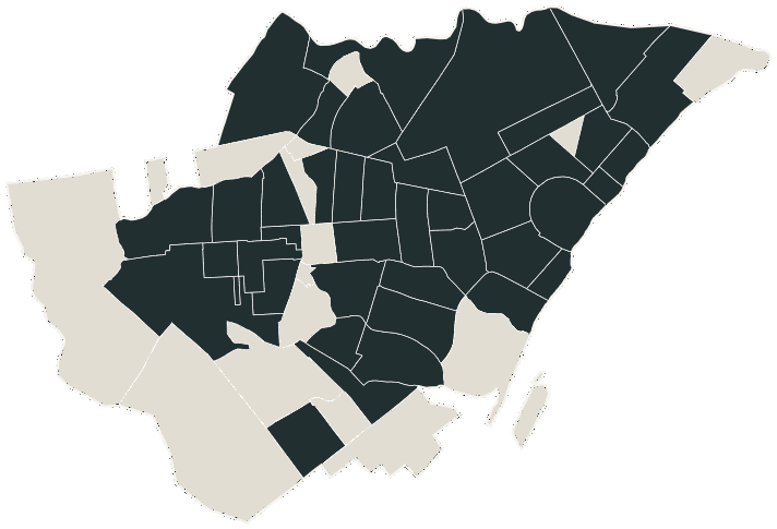 Mapa de Boa Vista com o candidato a presidente mais votado em cada bairro, 2018
