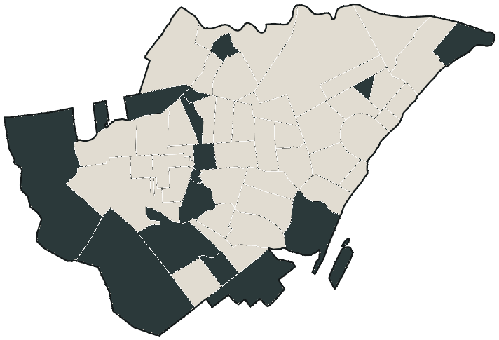 Mapa de Boa Vista com o candidato a presidente mais votado em cada bairro, 2018