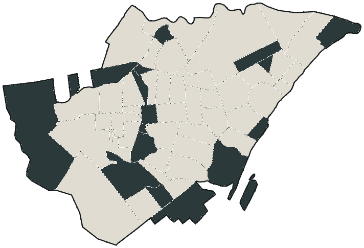 Mapa de Boa Vista com o candidato a presidente mais votado em cada bairro, 2022