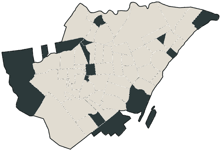 Mapa de Boa Vista com o candidato a presidente mais votado em cada bairro, 2026