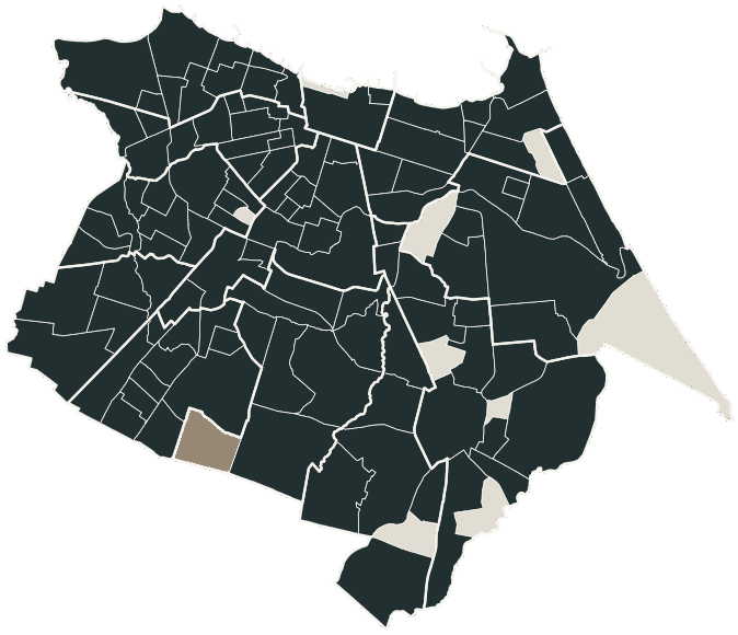 Mapa de Fortaleza com o partido mais votado em cada bairro para Deputado federal, 2026