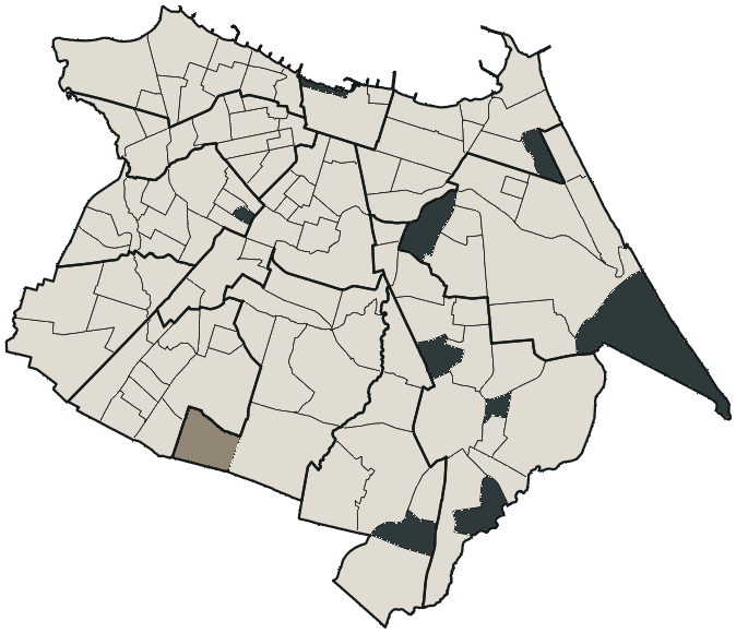 Mapa de Fortaleza com o partido mais votado em cada bairro para Deputado federal, 2026