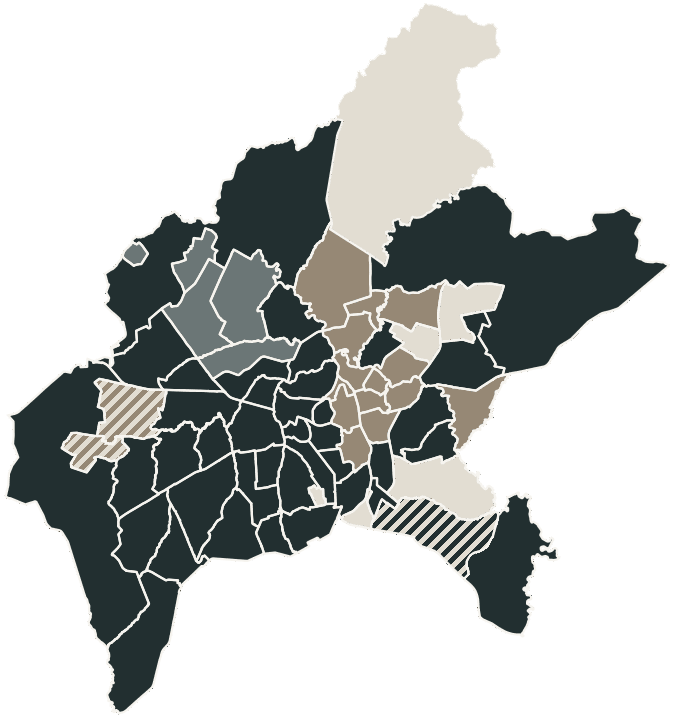 Mapa de Goiânia com o partido mais votado em cada subdistrito para Deputado estadual, 2026