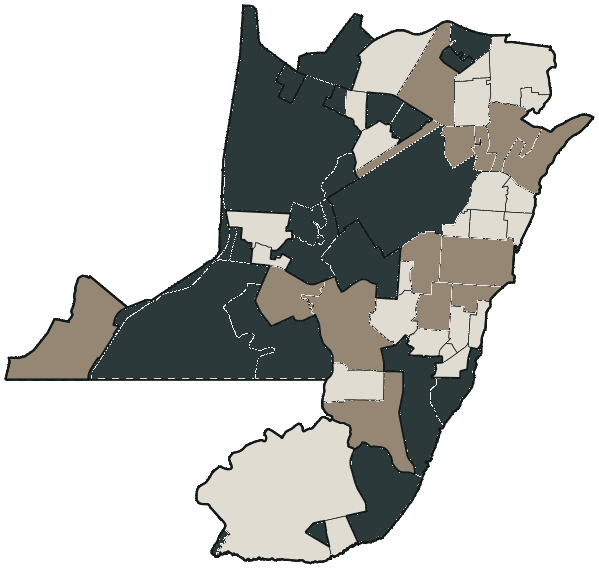 Mapa de Macapá com o partido mais votado em cada bairro para Deputado federal, 2026
