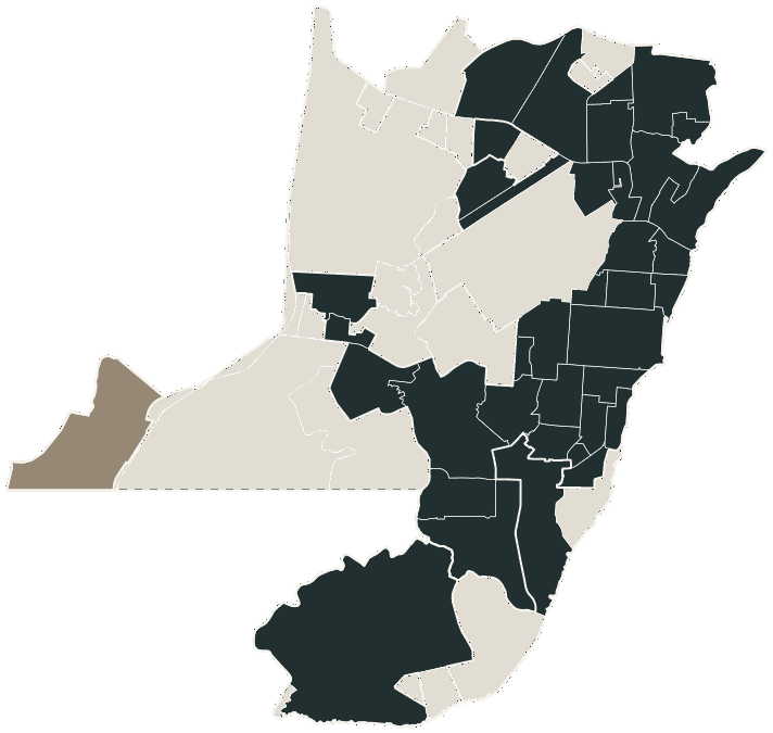 Mapa de Macapá com o candidato a presidente mais votado em cada bairro, 2018