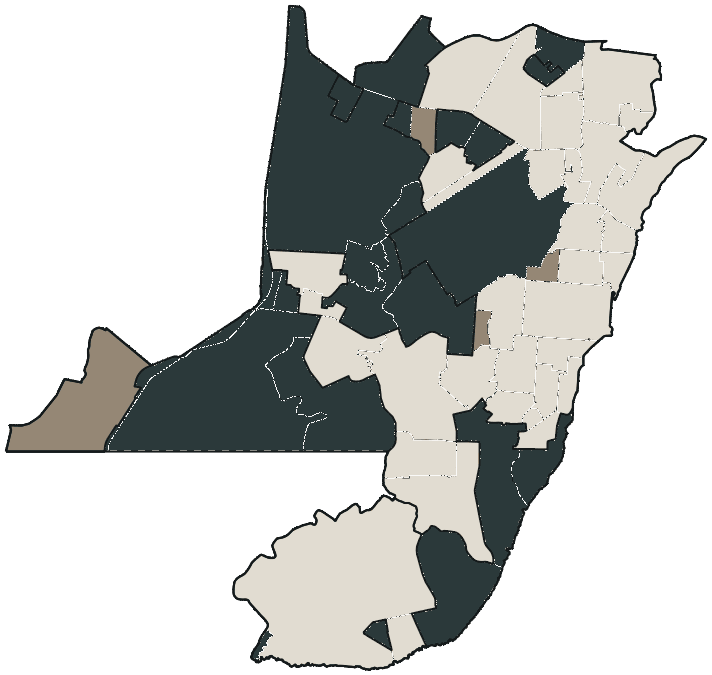 Mapa de Macapá com o candidato a presidente mais votado em cada bairro, 2026