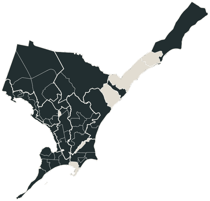 Mapa de Maceió com o candidato a presidente mais votado em cada bairro, 2018