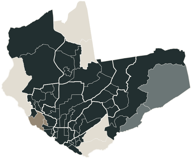 Mapa de Manaus com o partido mais votado em cada bairro para Deputado federal, 2026