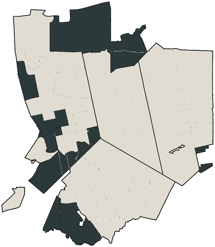 Mapa de Porto Velho com o candidato a presidente mais votado em cada bairro, 2026
