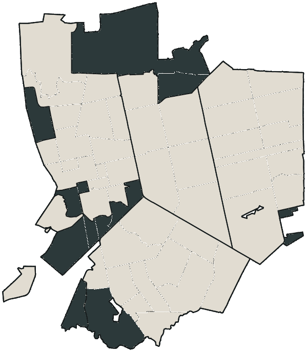 Mapa de Porto Velho com o partido mais votado em cada bairro para Senado (2 vagas), 2026