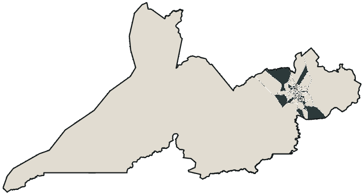 Mapa de Rio Branco com o candidato a presidente mais votado em cada bairro, 2018