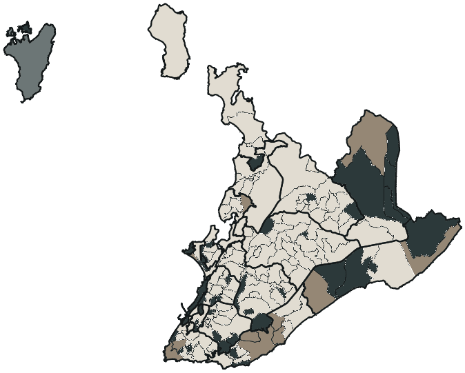 Mapa de Salvador com o partido mais votado em cada bairro para Senado (2 vagas), 2026