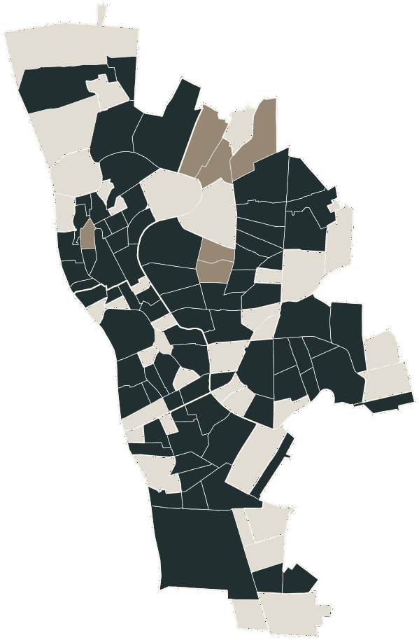 Mapa de Teresina com o partido mais votado em cada bairro para Deputado estadual, 2026