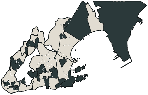 Mapa de Vitória com o partido mais votado em cada bairro para Governador, 2026