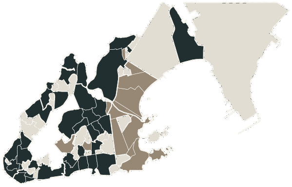 Mapa de Vitória com o partido mais votado em cada bairro para Senado (2 vagas), 2026